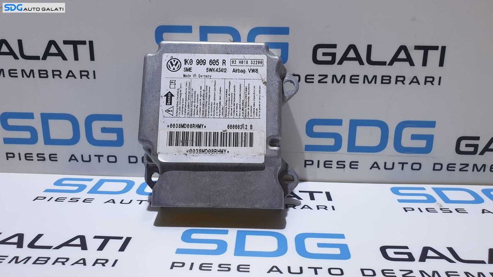 Unitate Modul Calculator Airbag - uri Index 02 Volkswagen Golf 5 2004 - 2008 Cod 1K0909605R [L3723]
