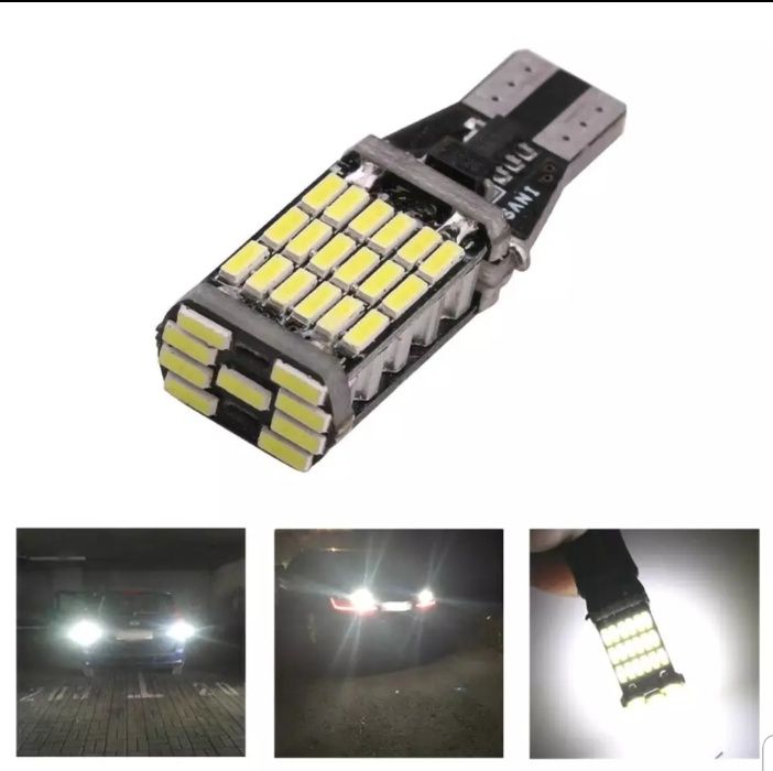 Bec Led T15 45 SMD-uri W16W CanBus Fara Eroare Marsarier Bmw etc.