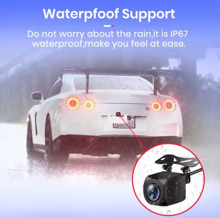 Cameră auto spate / marșarier Awesafe HS17 1080p Waterproof 145 grade