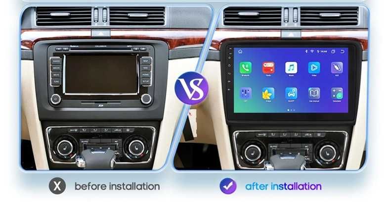 Мултимедия 10" за SKODA SUBER 2 Android 14 CARPLAY навигация RDS DSP