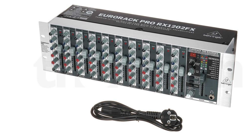 12 Канален рак миксер RX1202FX V2 (12-Channel Rack Mixer Behringer RX1202FX V2)