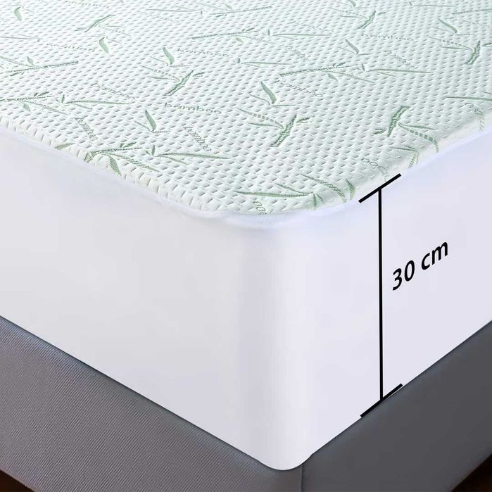 Protecție saltea impermeabilă vâscoză fitted 140x190x30cm