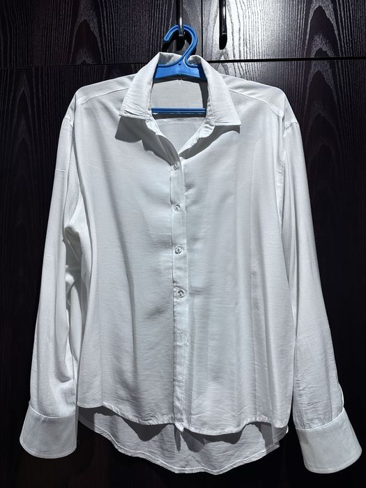 Белая блузка ZARA, размер М, рубашка Chiroili, S-M