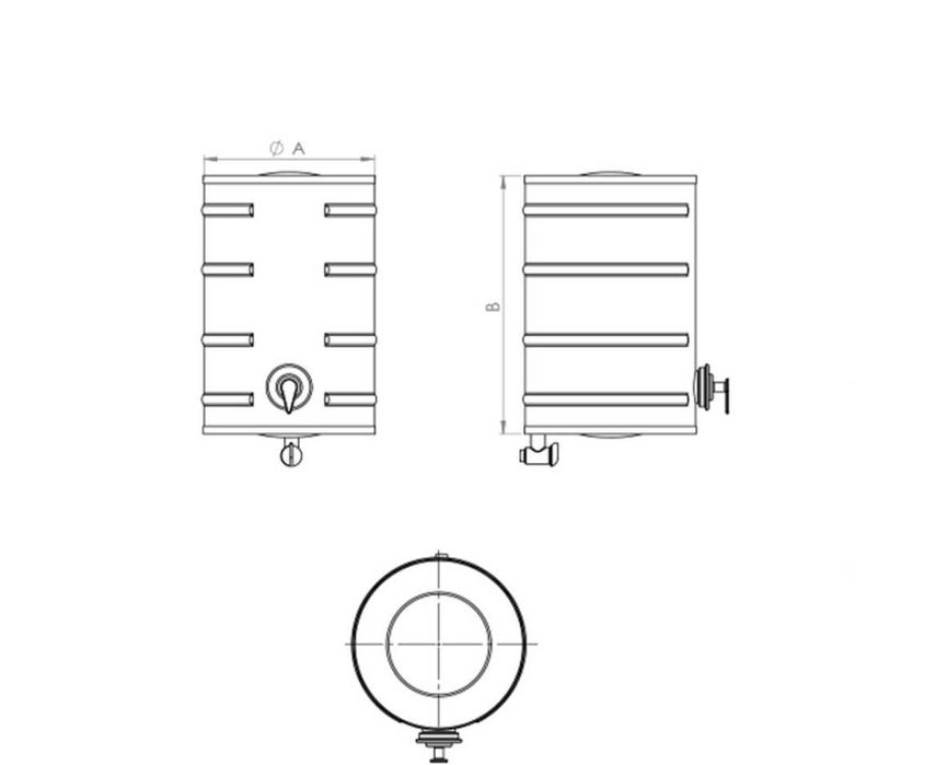 Туба Резервоар Казанче за вода 18л 30л 35л 45л 50л 60л