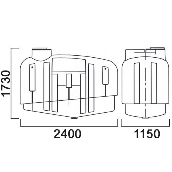 Емкость 3000 литров опрыскивателя