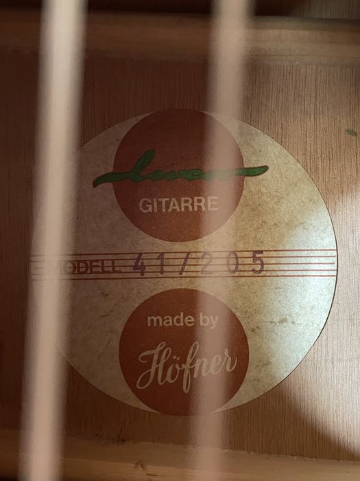 Chitara clasica Luxor by Hofner acustica /schimb cu electrica