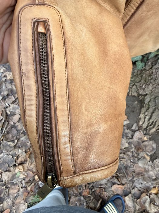 Мъжко кожено яке М размер Massimo Dutti