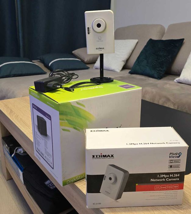Synology NAS DS213+, 2 HDD 1TB, Camera EDIMAX 1.3 Mpx IC-3100