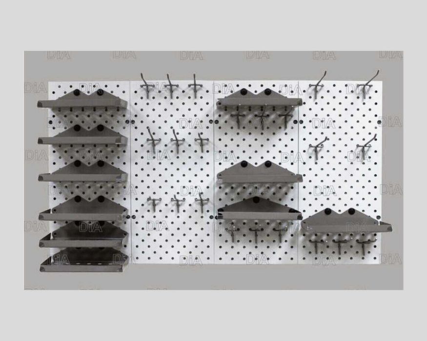 Панель перфорированная, настенная, для магазина и склада alpp