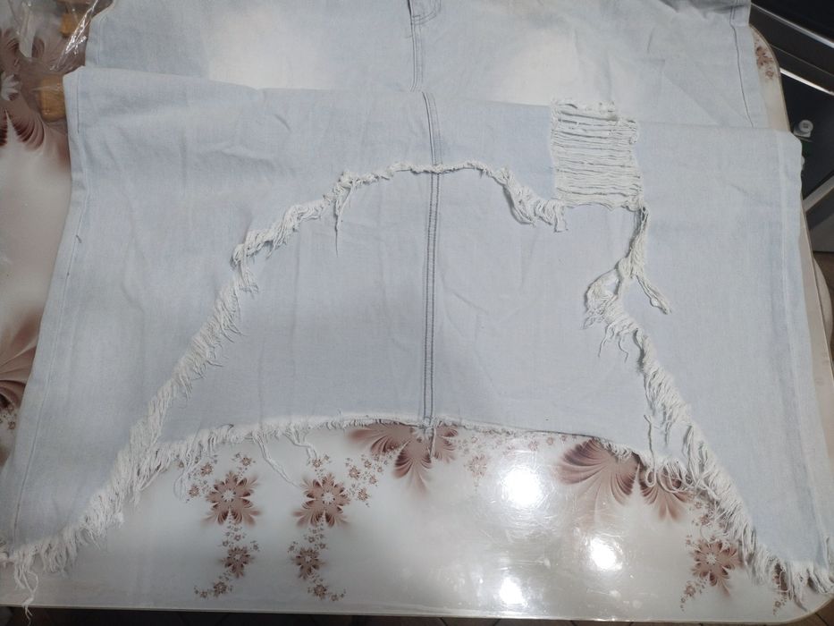 Джинсовая юбка большой размер