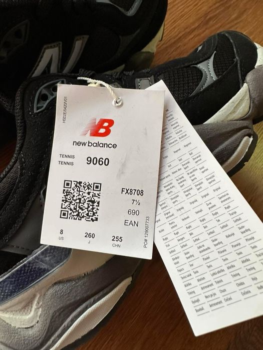 Мъжки маратонки New Balance 9060 черни със сиво