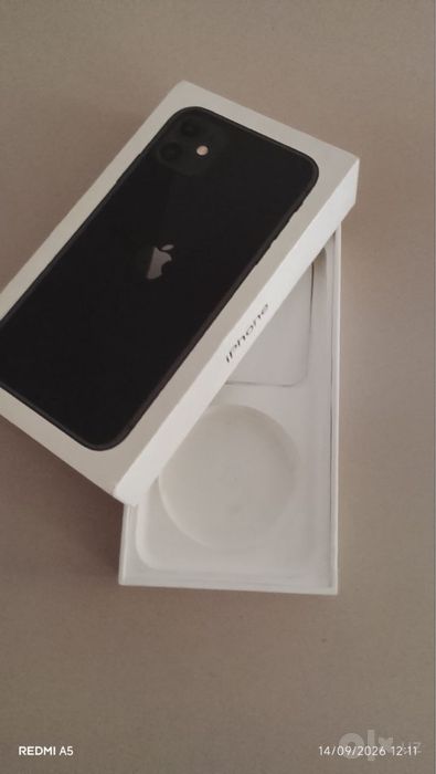 iPhone 11 128GB Black — Ideal, 100% Radnoy (Karobka bor)