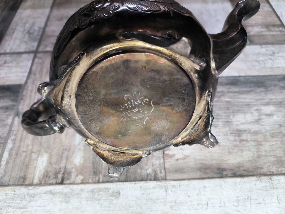 Старинен посребрен английски чайник/teapod - Антикварна стойност