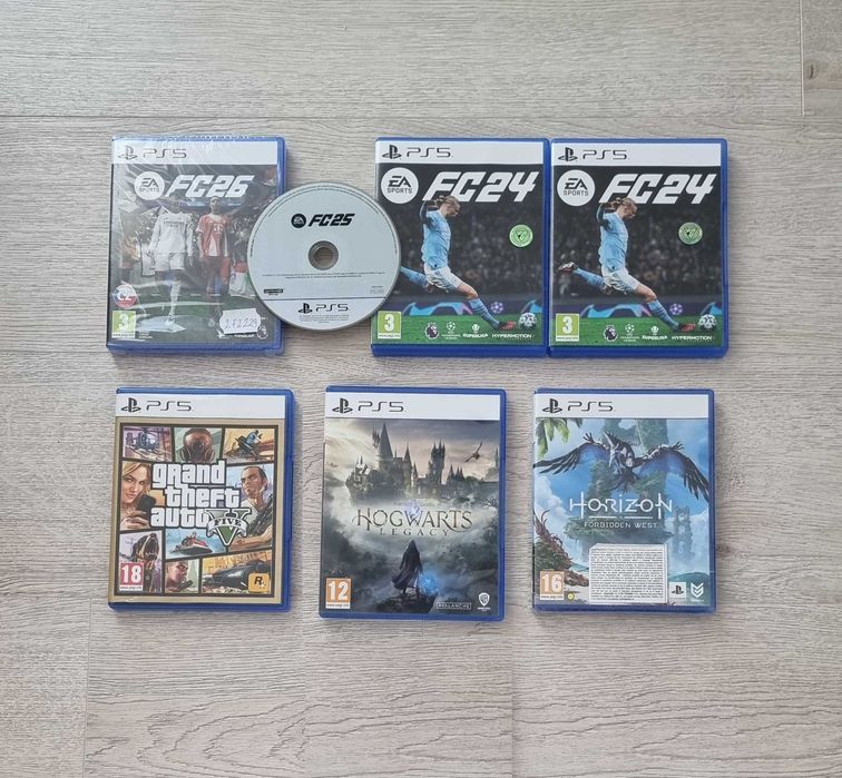 Discuri cu jocuri pentru Playstation 5 PS5 Horizon, God of War gTA 5, FC25