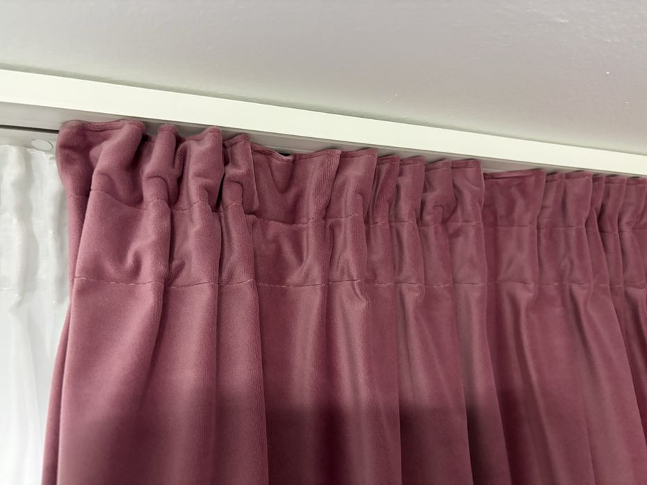 Vand draperii blackout roz prafuit