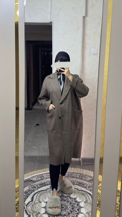 2 Пальто плотная вязка