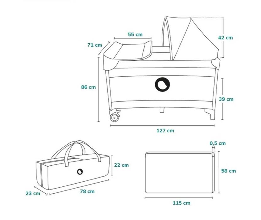 Бебешка кошара згъваема