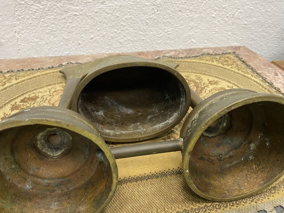 Настолен гонг от  масивен месинг от индия буда будизъм шива азия