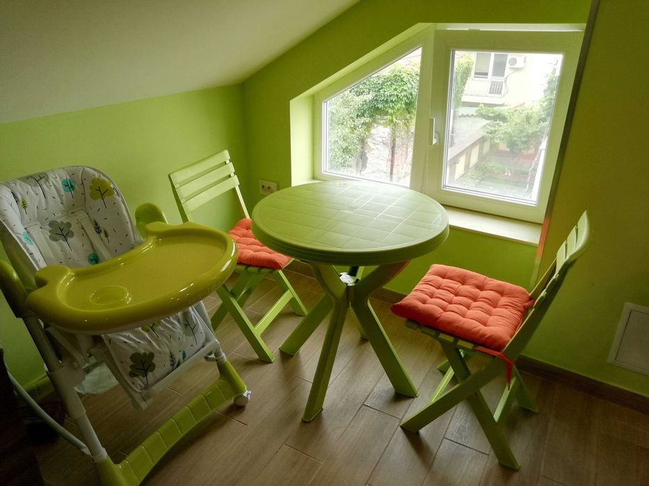 Стол за хранене Chipolino Комфорт Плюс Зелен