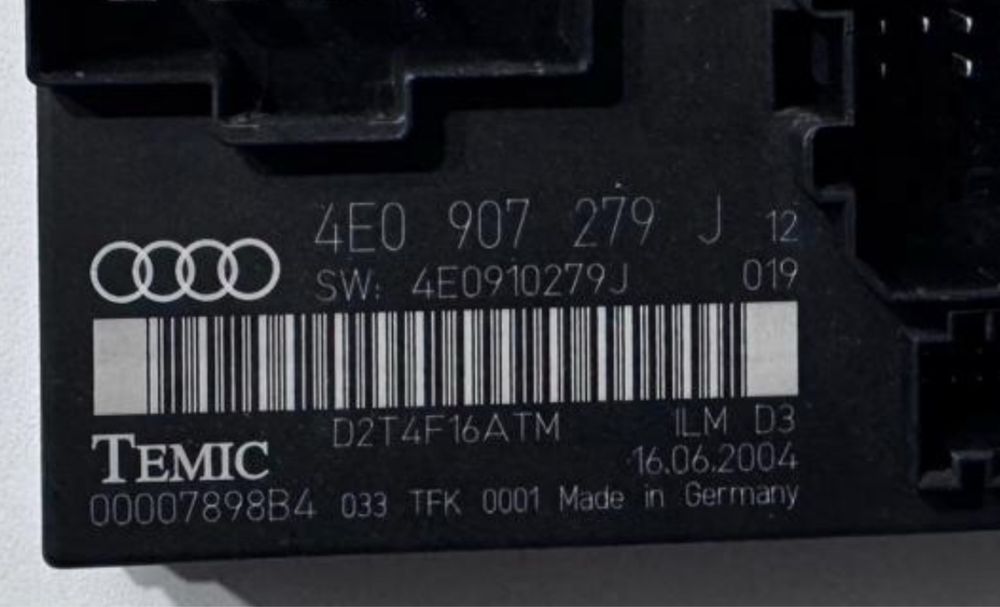 Calculator/Modul confort Audi A8 4E D3 (2002-2009)cod:4E0907279J