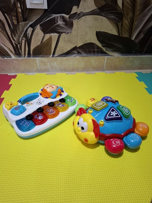 Set 2 jucarii interactice Pian vesel  catelus Vtech si buburuza intera
