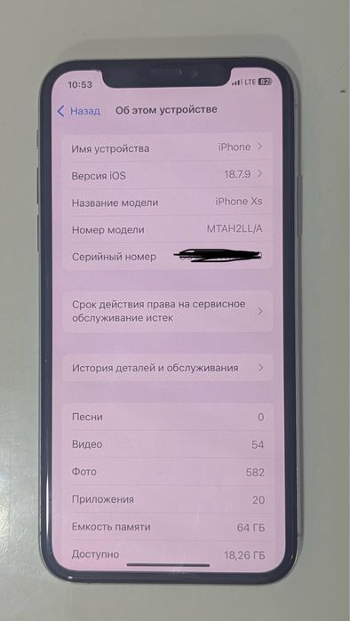 Iphone xs ideal holatda