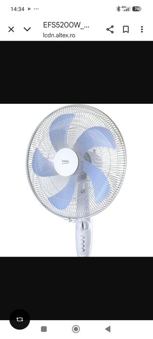 Ventilator cu picior Beko EFS5200W