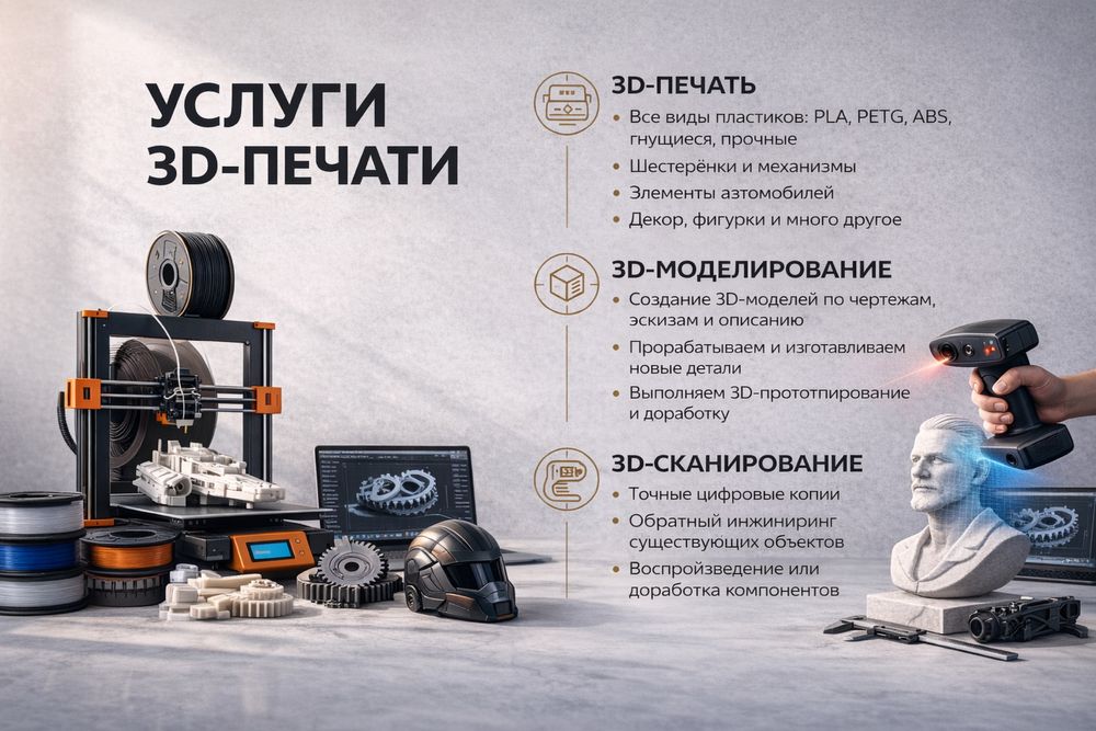 3D печать и 3D сканирование