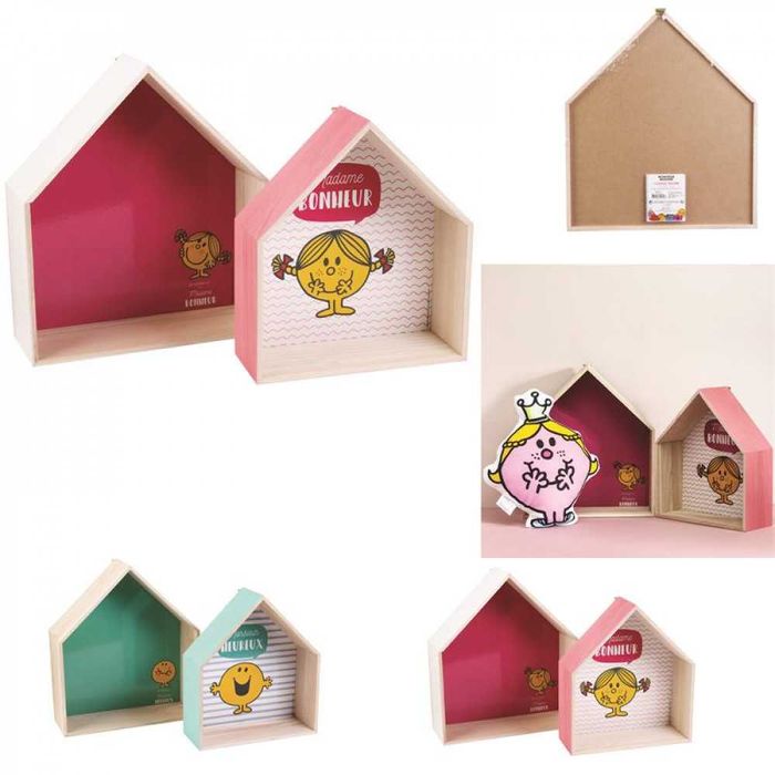Polite Set 2 casute din lemn pentru fetita sau baiat