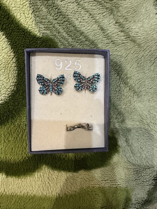 Сережки серебряные 925 проба