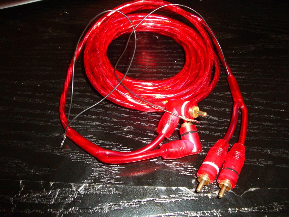 cablu audio RCA la RCA stereo ecranat fir remote lungime 5m subwoofer