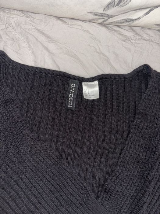 РИПС блуза с дълъг ръкав | С/М/Л | Черна | H&M
