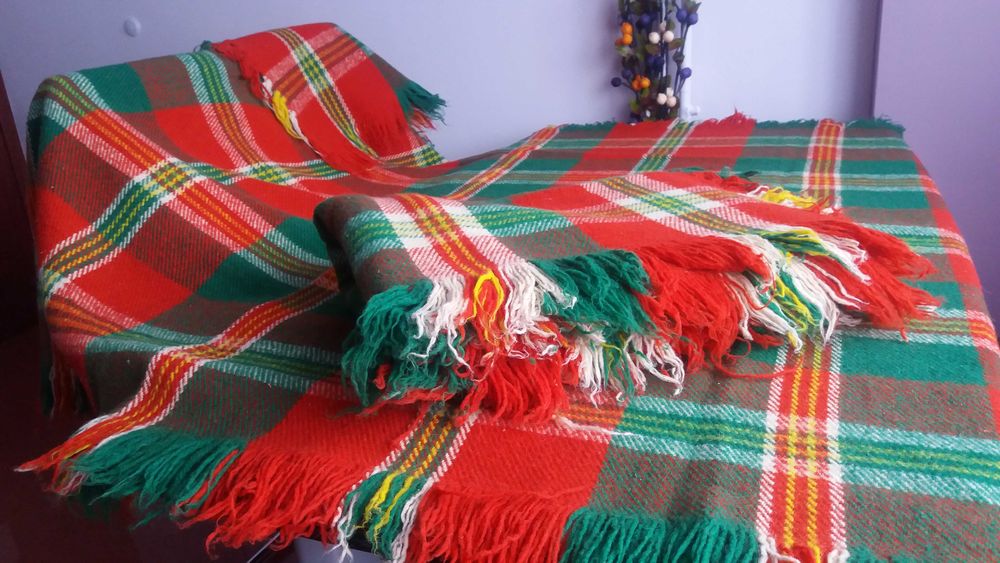 Родопски одеала, нови, автентични, ръчна направа от чиста вълна