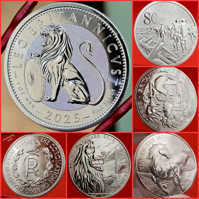 UK Royal Mint Britania Mituri altele monede lingou argint 999