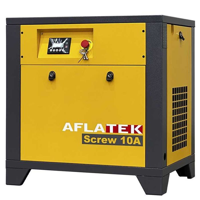 Vând Compresor aer pe șurub 7,5 kW + Rezervor 300 L + Uscător aer – NOU, doar 5 ore funcționare