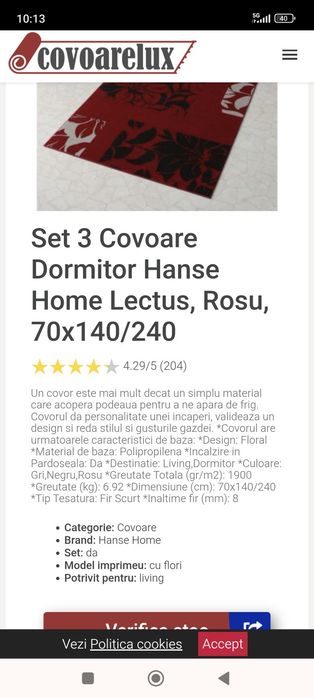 Set 3 covoare Hanse Home