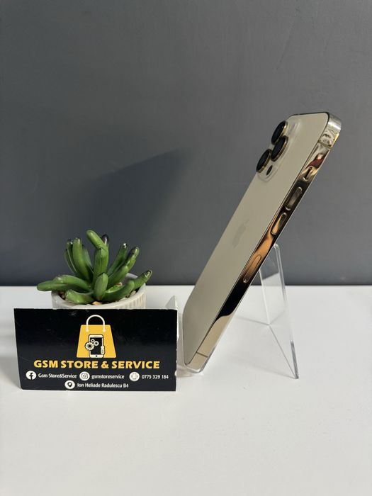 Iphone 14 Pro Max Gold 97% Baterie 256Gb 2 Ani Garantie Gsm Store&Service