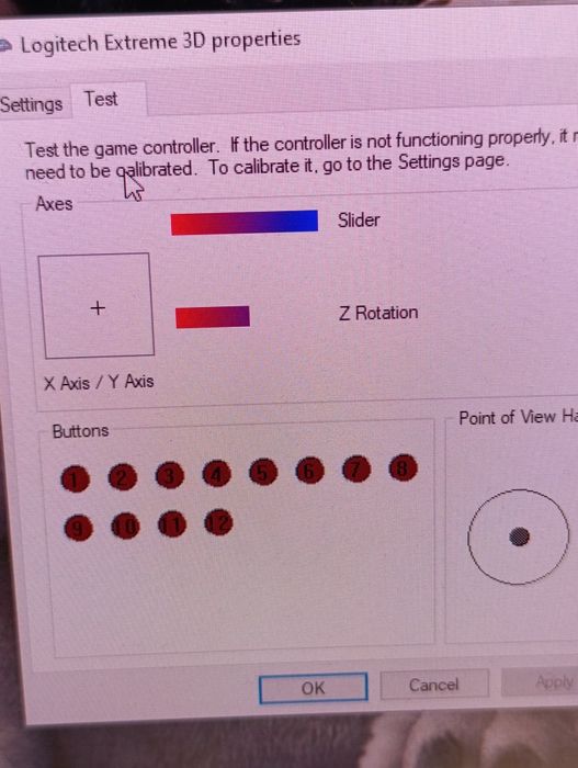Maneta Logitech extreme 3d pro perfect funcțională