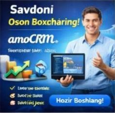 amoCRM sozlash..
