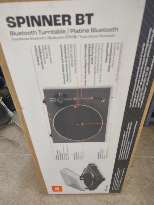 Pickup JBL Spinner BT, Bluetooth AptX-HD, Auriu