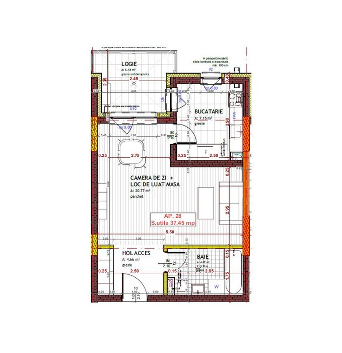 Apartament 1 camera str Tineretului, Floresti