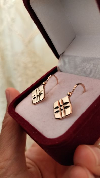 Советские серьги 583 пробы