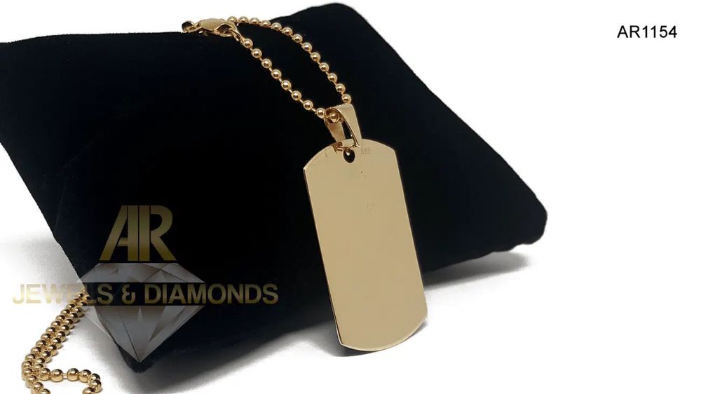 Lantisor army  60cm Aur 14K cu pandantiv Army [AR1154] model ARJEWELS