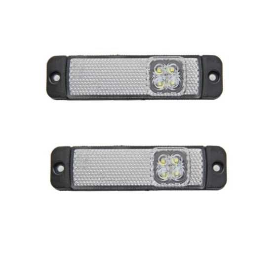 2 x Lampa laterala remorca rulota camion LED ALBA130mm 12-24V