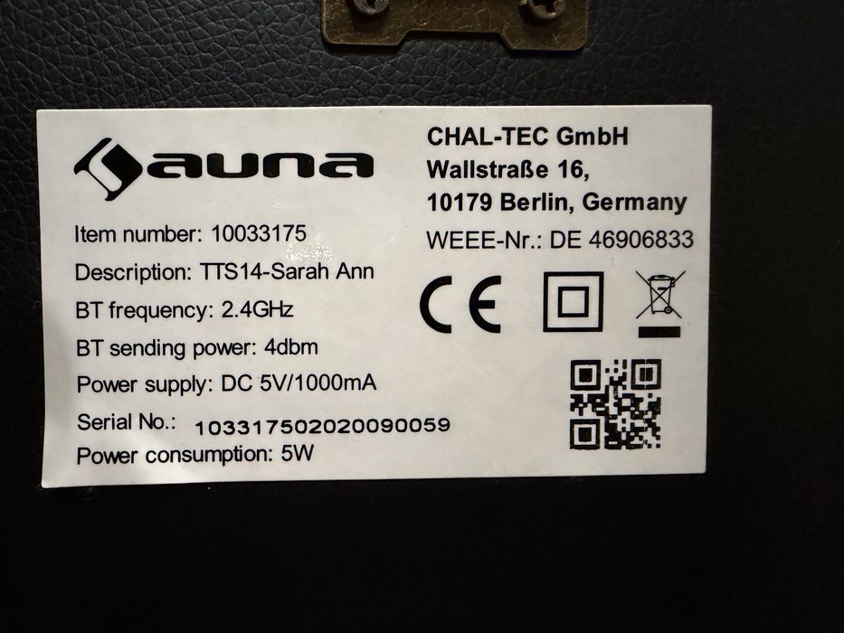 грамофон auna TTS14 – Sarah Ann