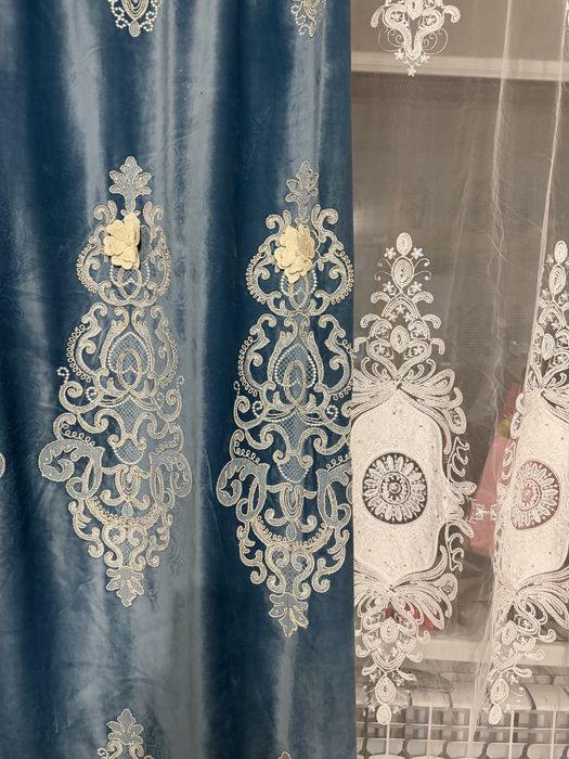 Продам комплект шторы и тюль