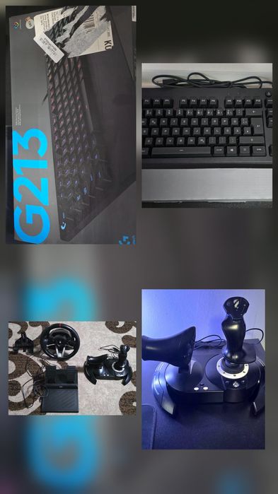 Set gaming Xbox Series S + volan + joystick + tastatură Logitech