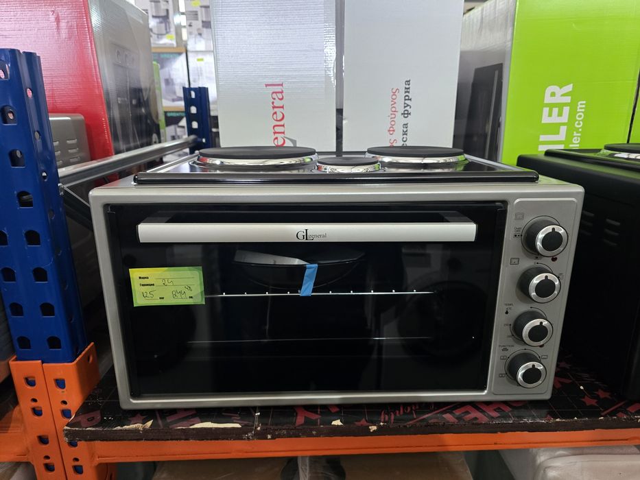 Нова малка готварска печка с вентилатор GL General 50 литра 3 котлона