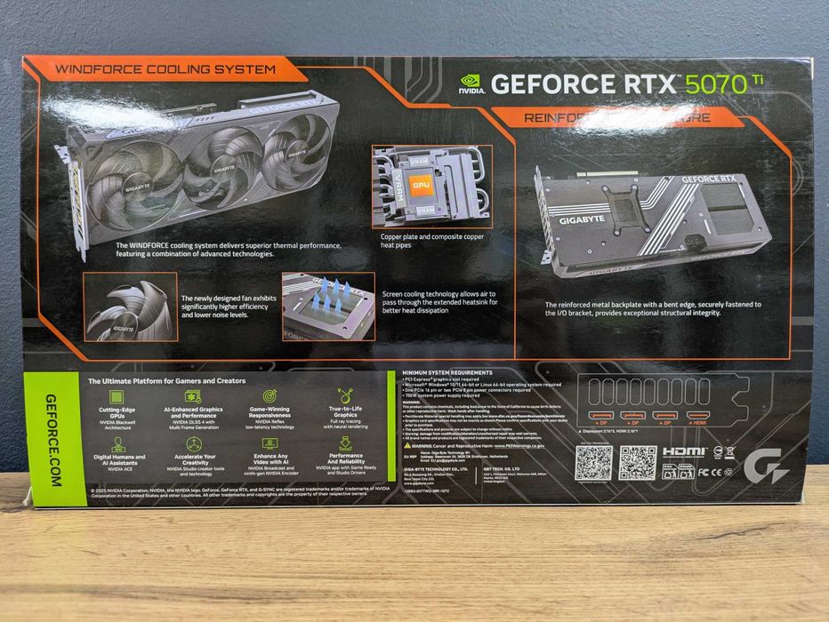 RTX 5070 Ti 16GB Gigabyte Windforce 3X OC SFF