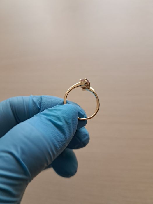 Vand inel aur 14 karate